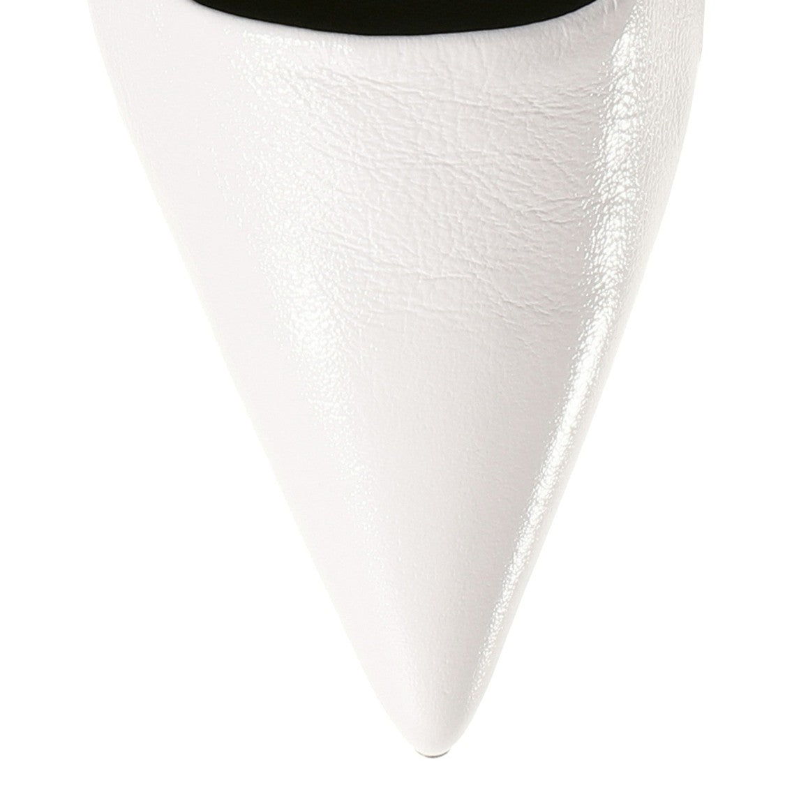 Högl White Ruby Part-Open Pointed Toe Slingback Leather Pumps