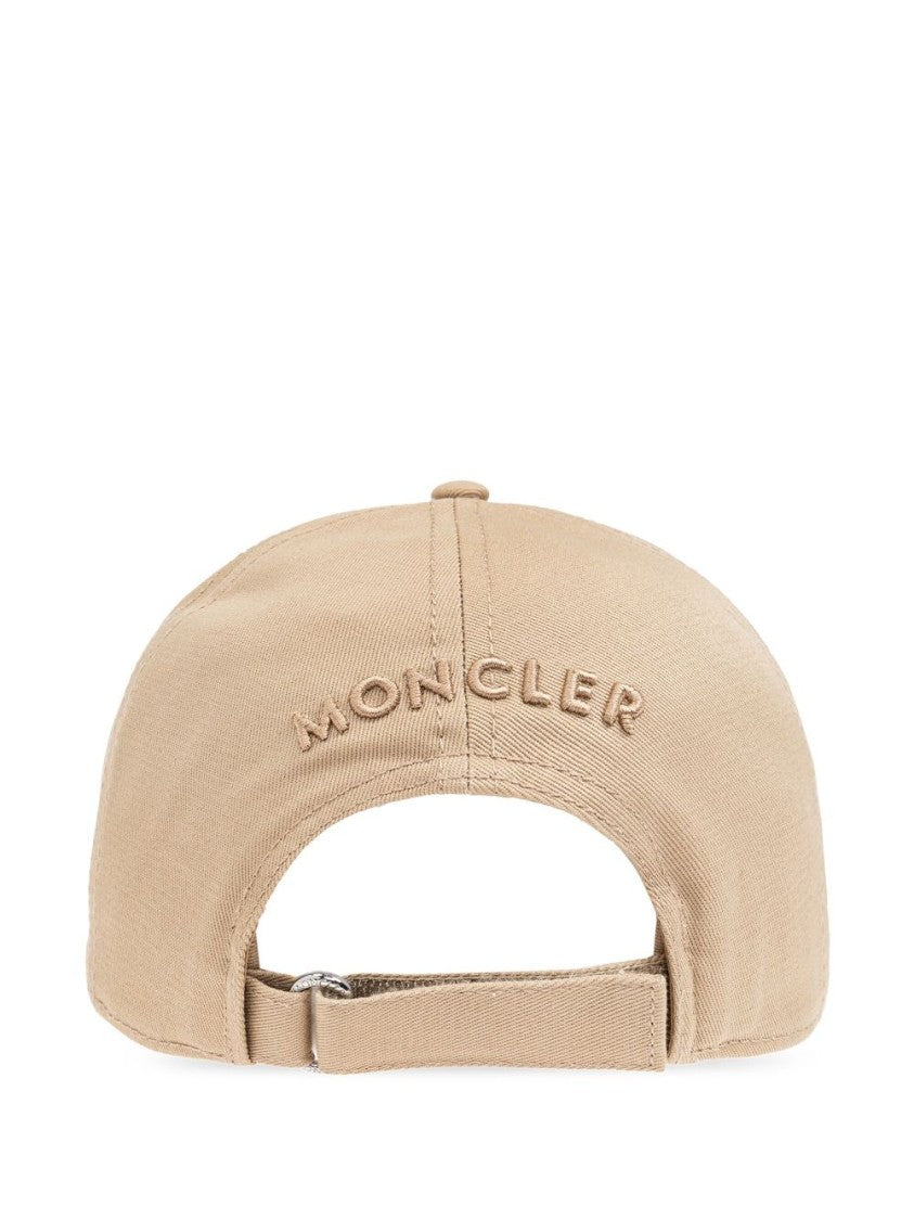 Moncler Black Baseball Embroidered Patch Hat