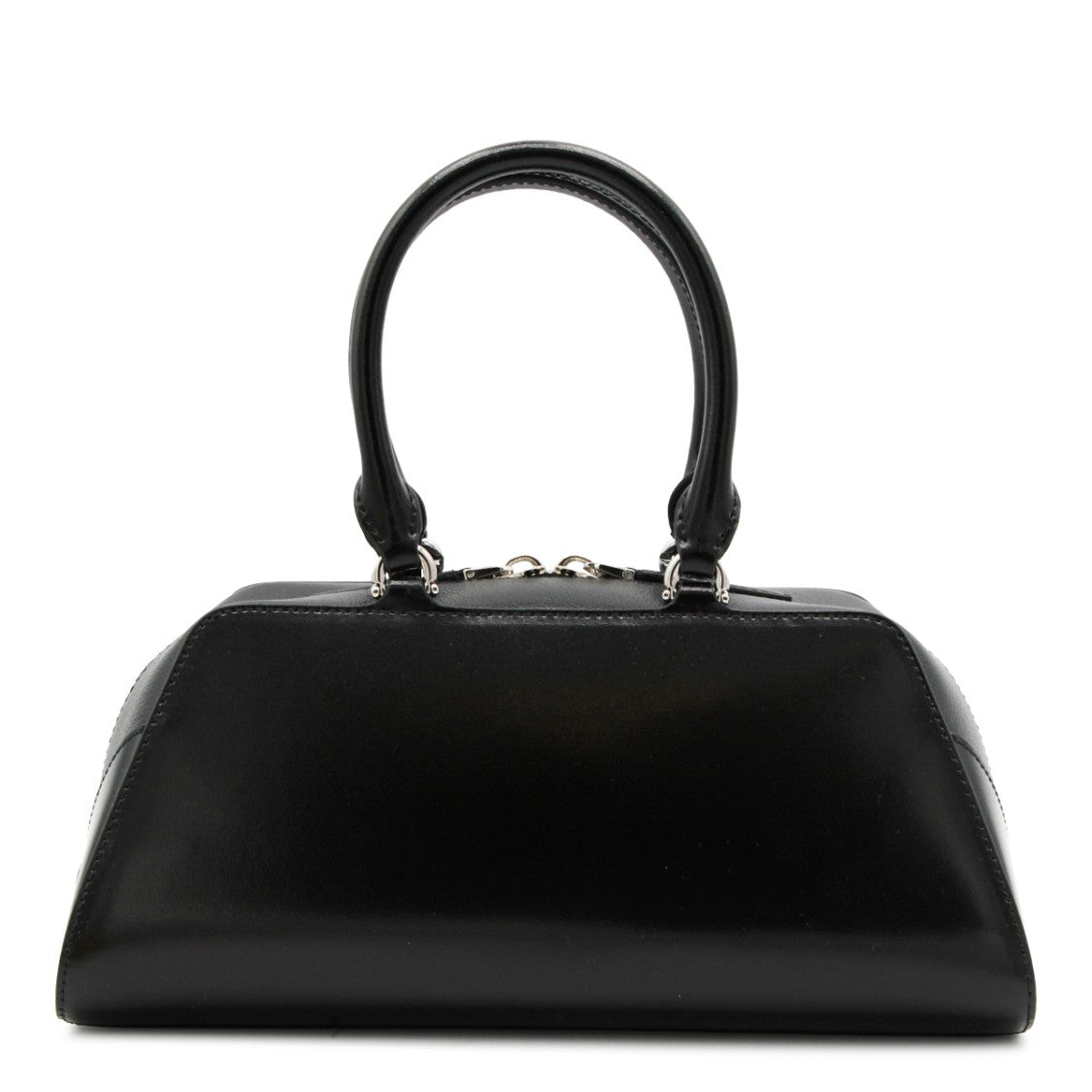 Givenchy Black Leather Antigona East-West Top Handle Bag