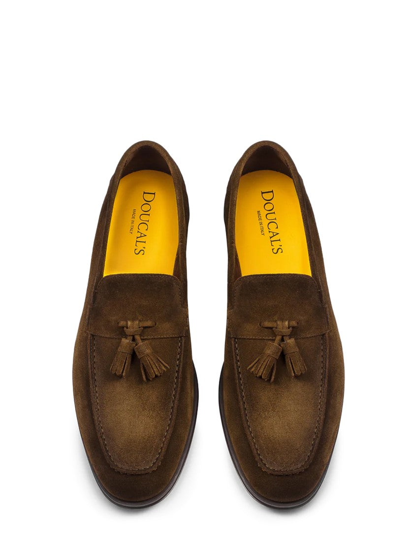 Doucal's Suede Tassel Moccasin Loafers