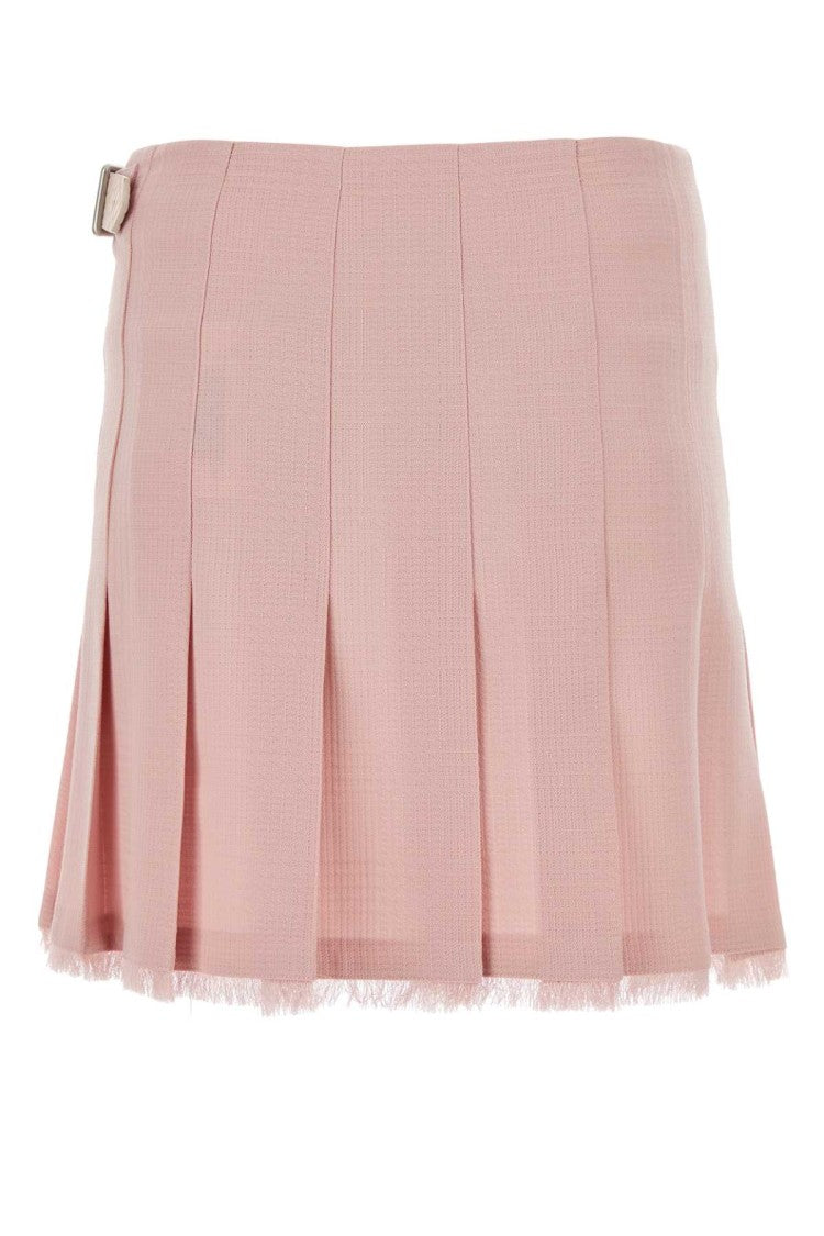 Burberry Pink Wool Mini Skirt