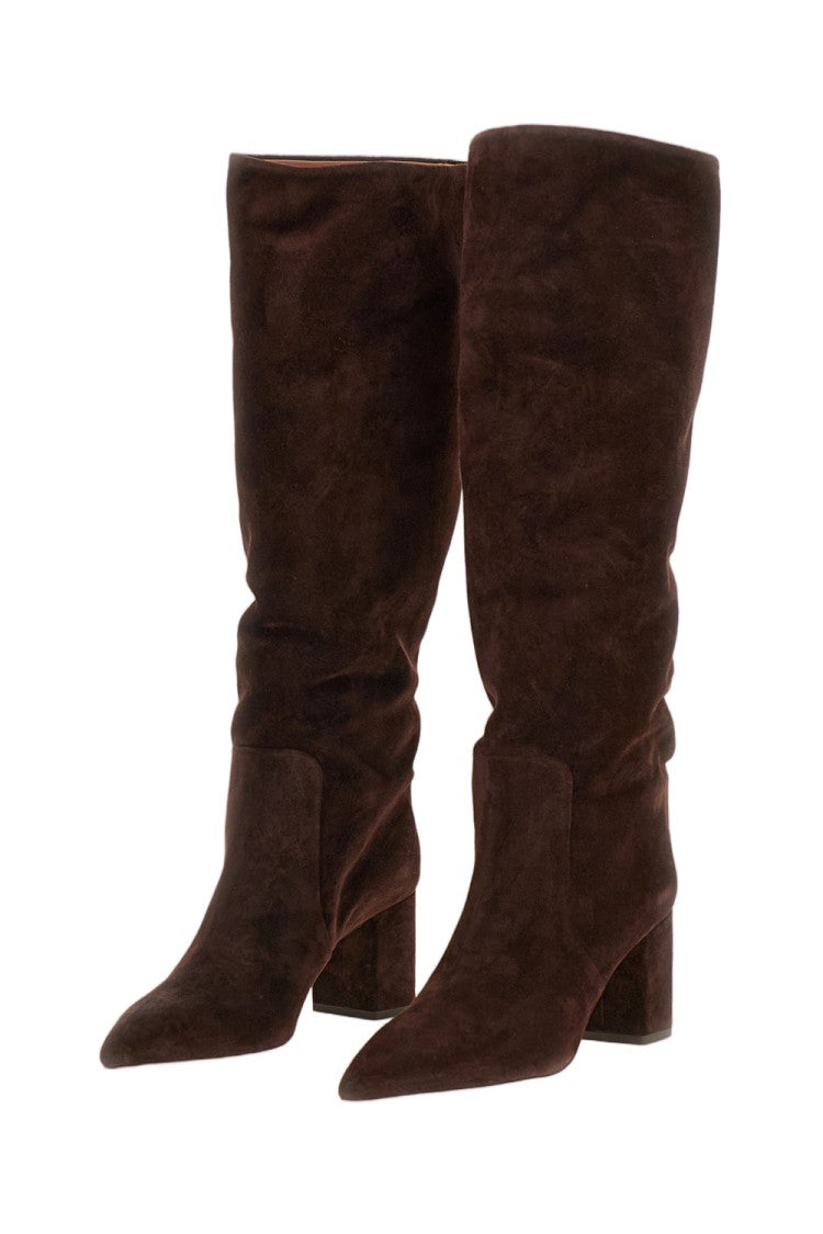 Paris Texas Brown Anja Nappa Suede Boots
