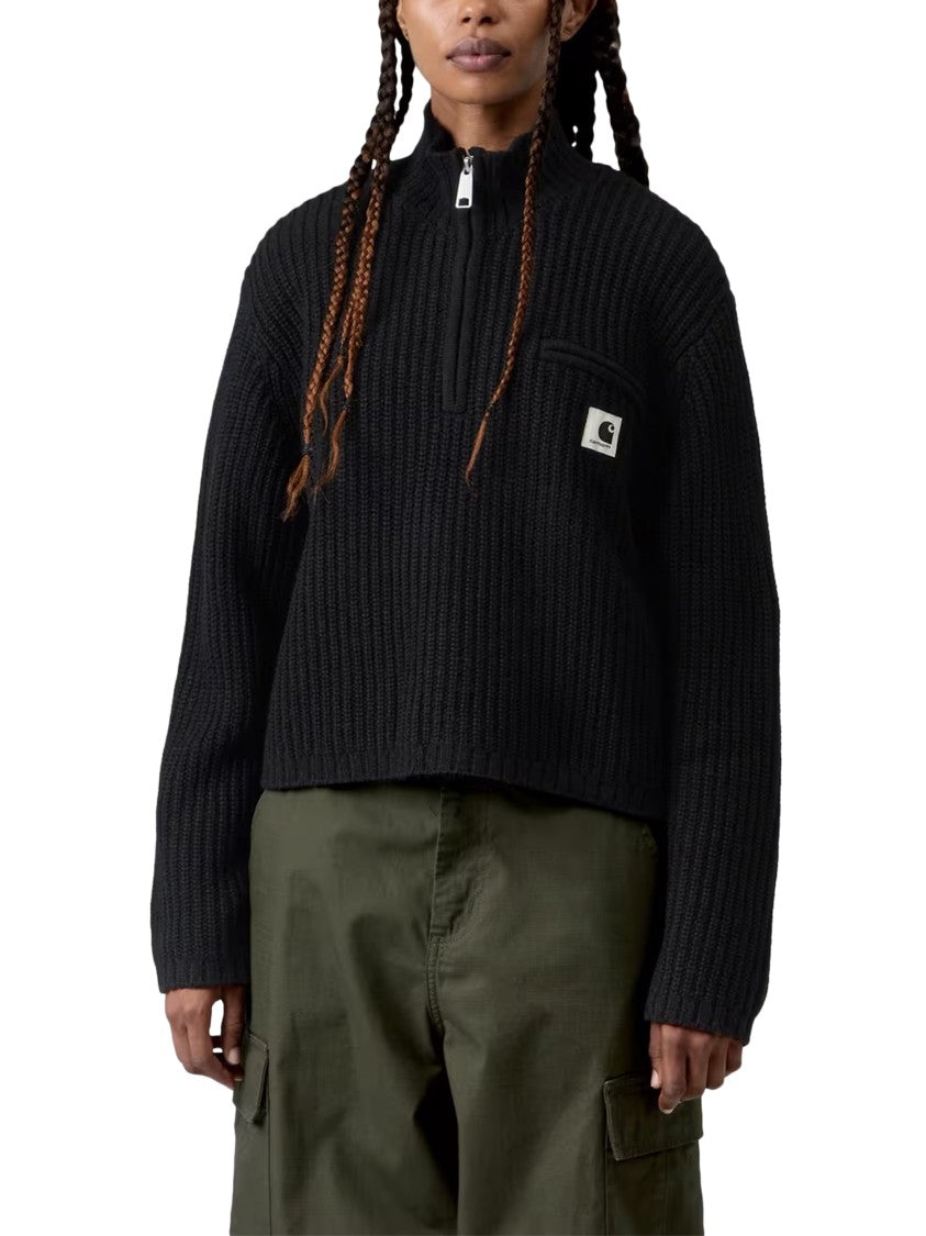 Carhartt Wip W' Detroit Half-Zip Ribbed Knit Sweater