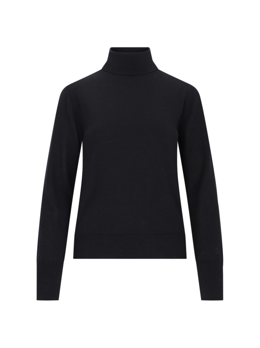 Filippa K K Logo Turtleneck In Black