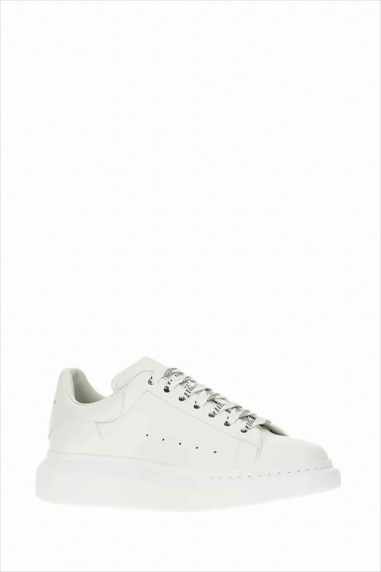Alexander Mcqueen Minimalist White Calf Leather Sneakers