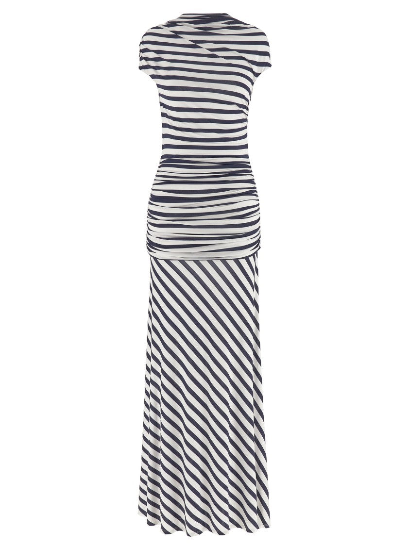 Self-Portrait 'Navy Stripe Jersey Maxi' Dress