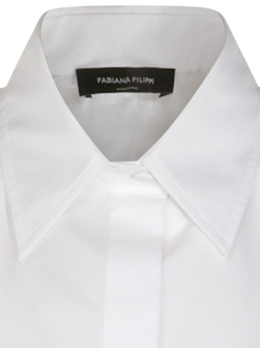 Fabiana Filippi Structured White Shirt With Classic Collar