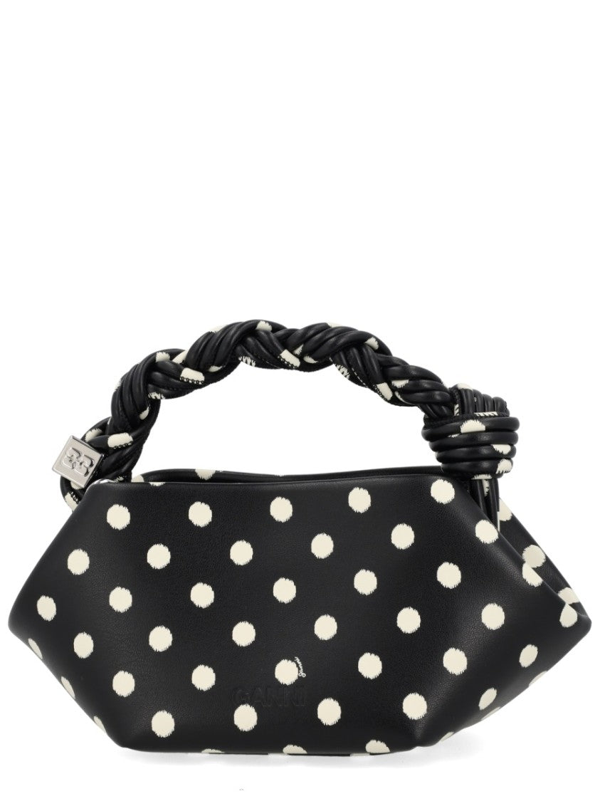 Ganni Mini Bou Structured Polka Bag