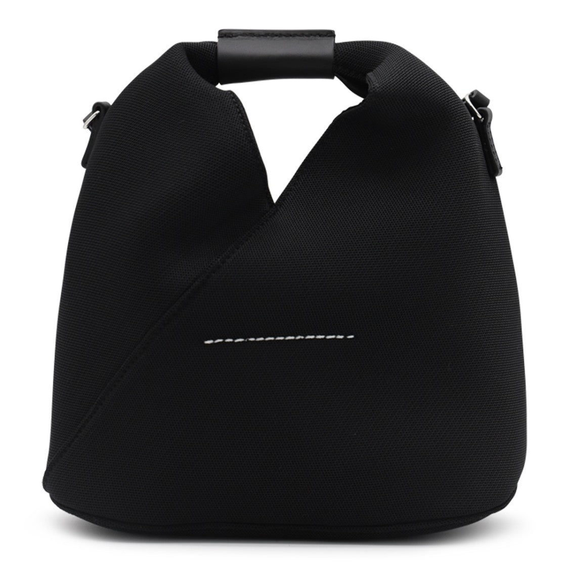 Mm6 By Maison Margiela Structured Triangular Black Satchel