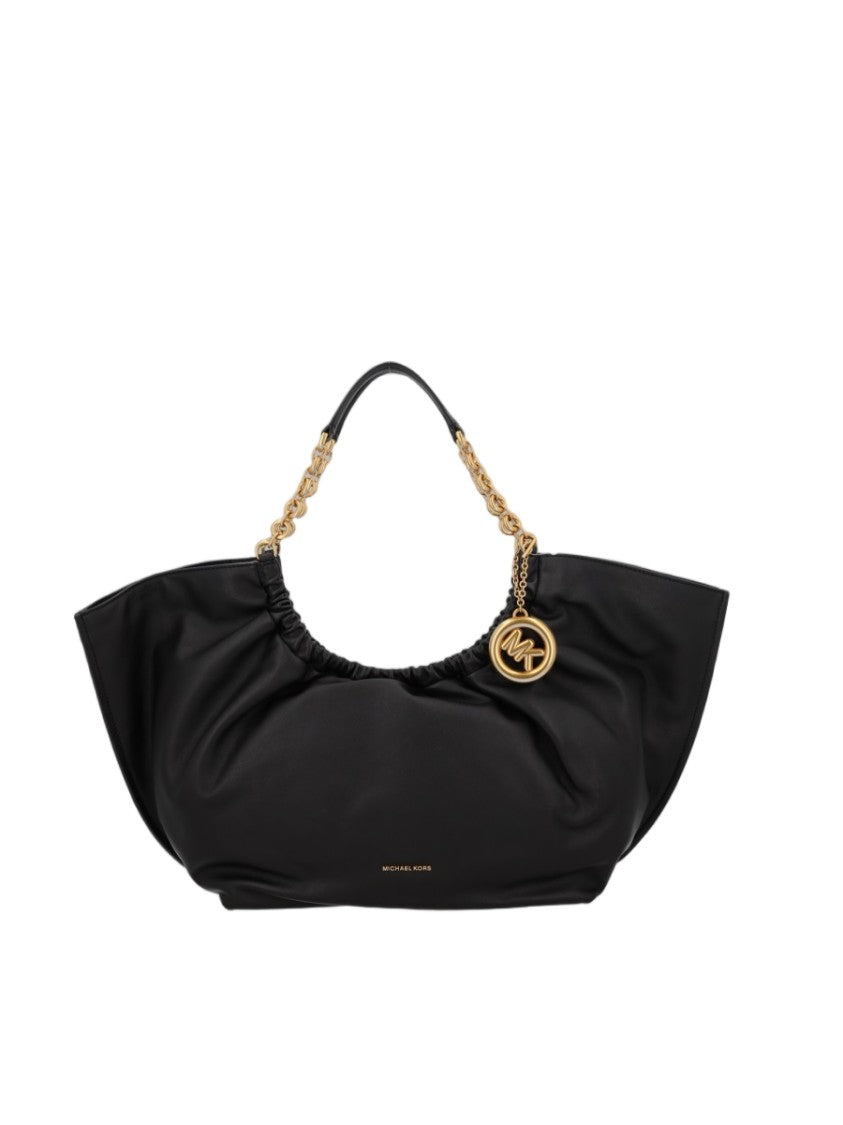 Michael Michael Kors Soft Gathered Leather Tote Bag With Gold-Tone Details