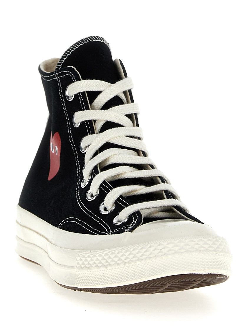 Comme Des Garçons High-Top Canvas Sneakers