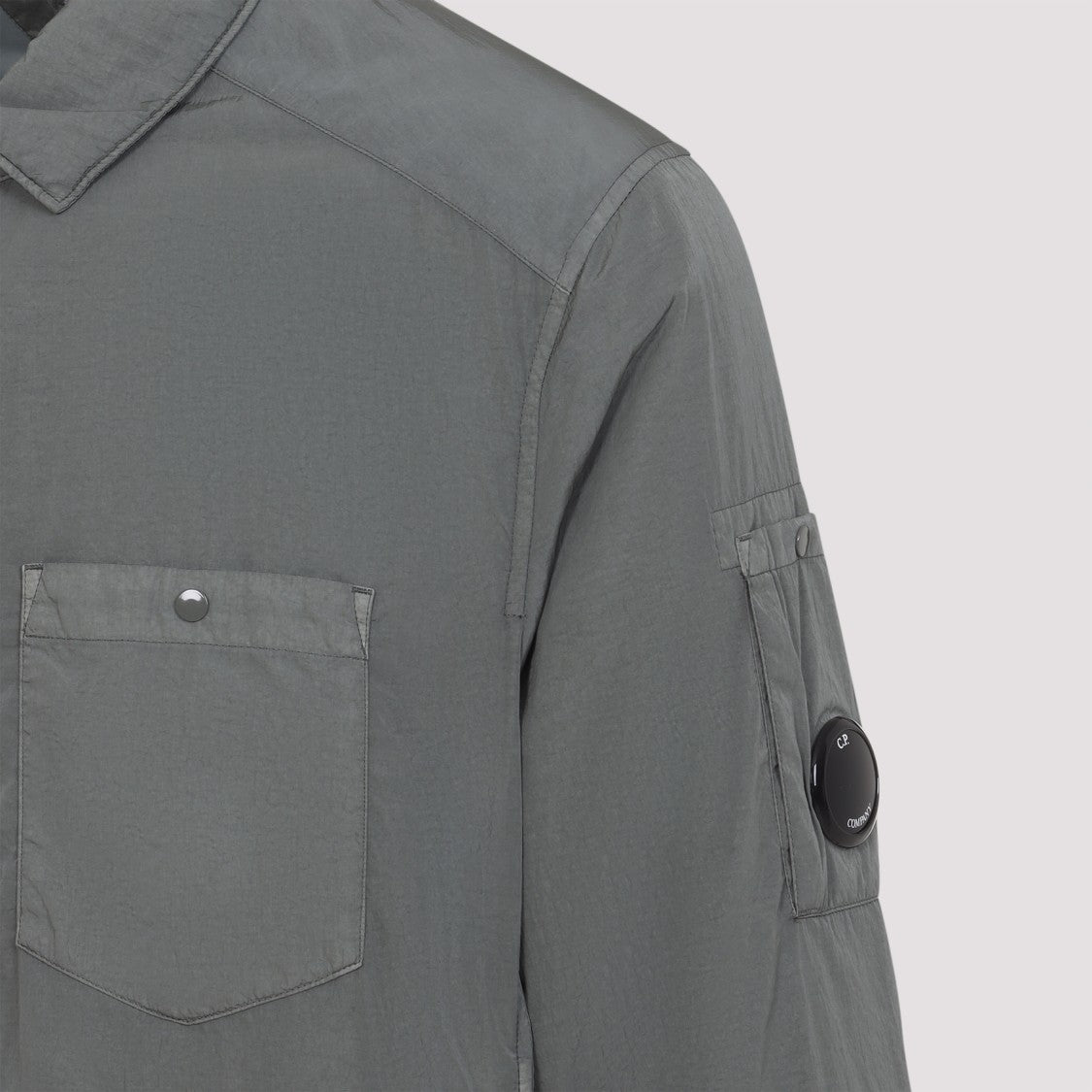 C.P. Company Chrome-R Padded Grey Polyamide Overshirt