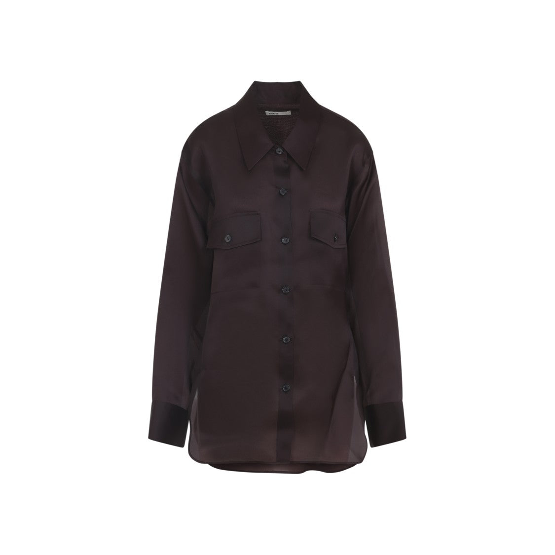 Khaite Almandine Red Silk Matteo Top