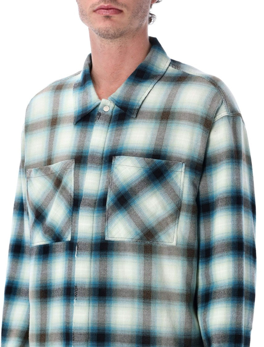 Represent Represent Bleached Plaid Cotton Shirt
