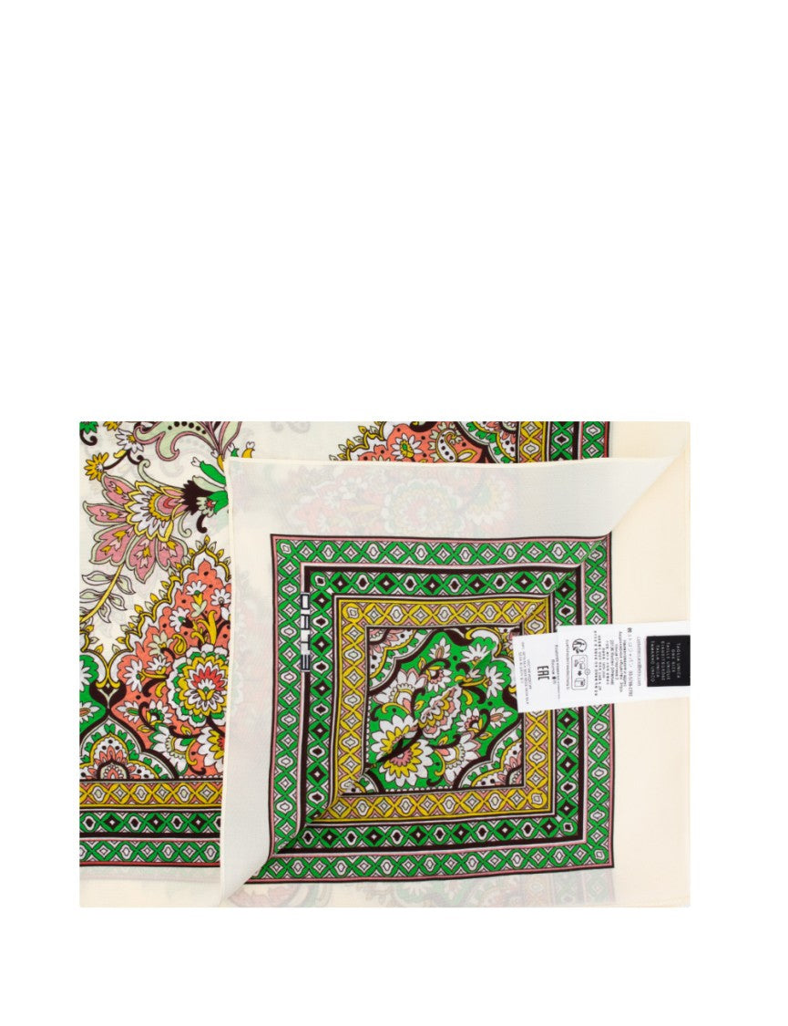 Etro Silk Poncho With Paisley Print