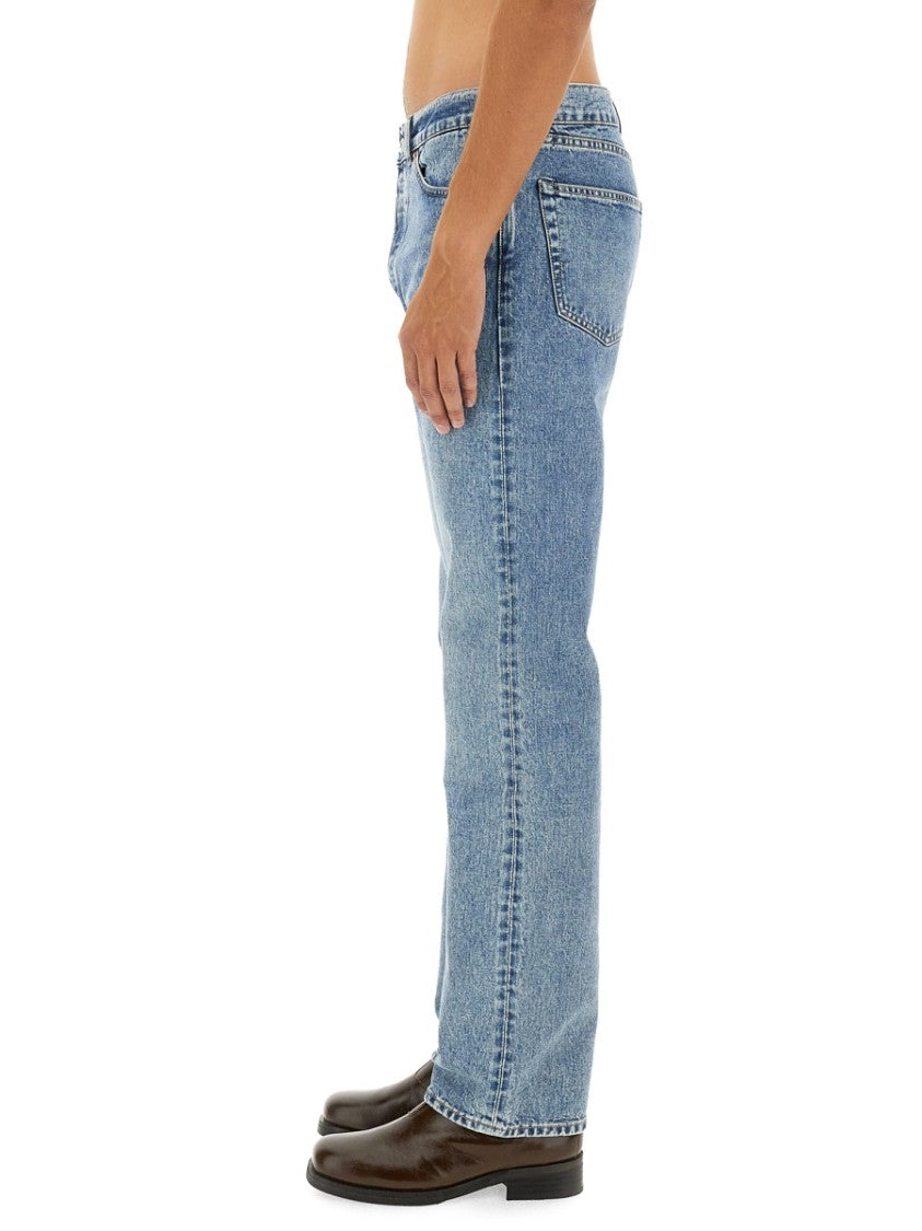Our Legacy Straight-Leg Denim Jeans With Vintage Wash