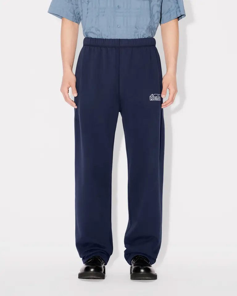 Kenzo Relaxed Blue Straight Jog Pants