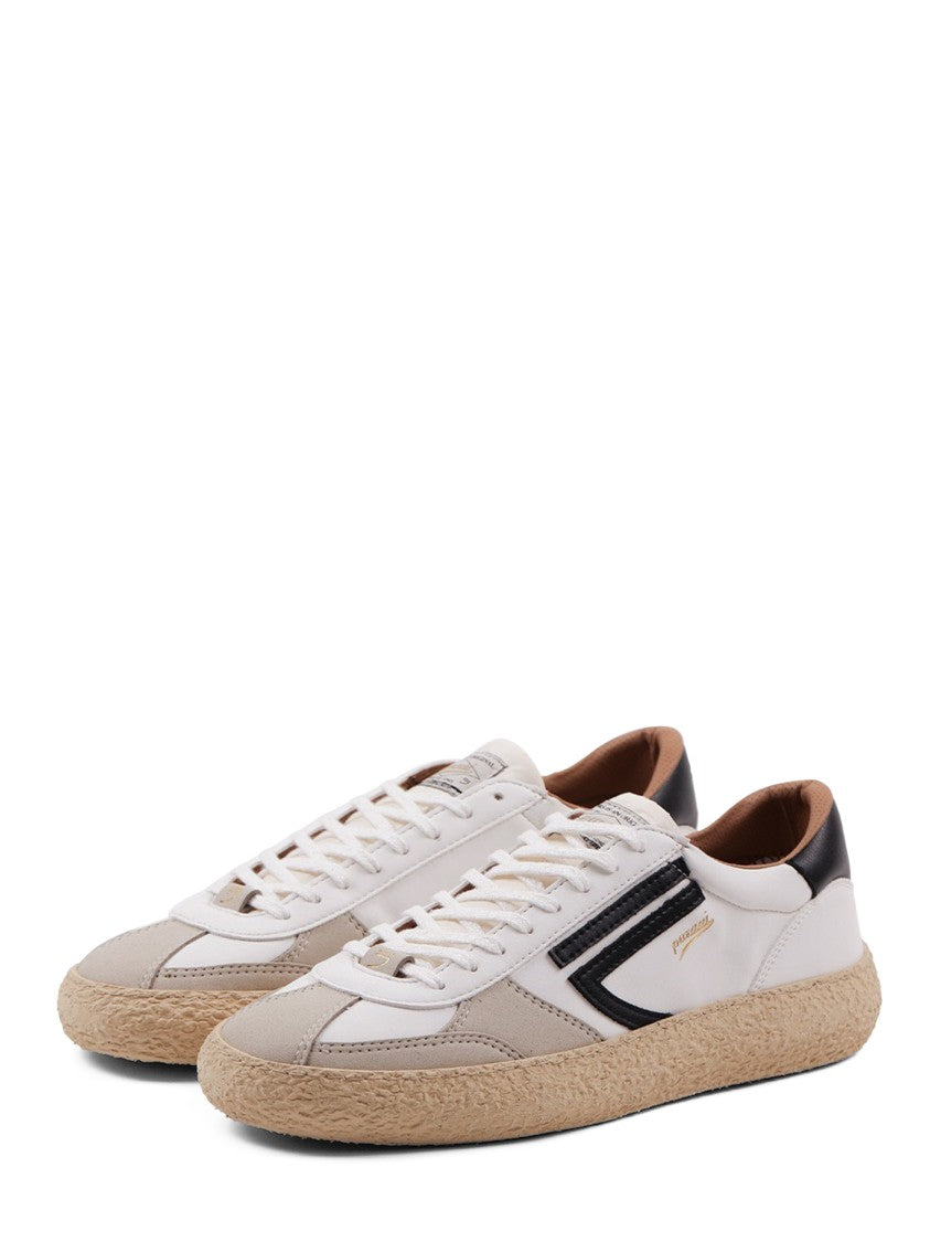 Puraai Vintage-Inspired Low Profile Sneakers With Textured Sole