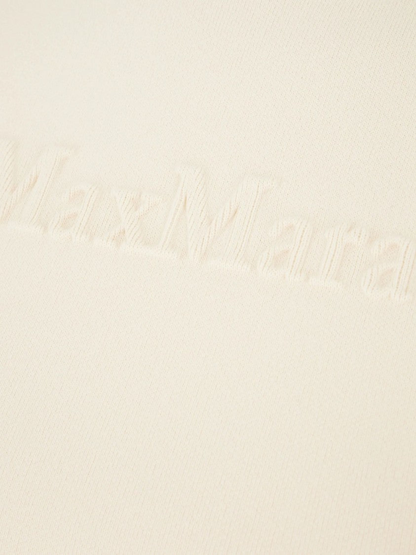 Max Mara Ivory Short Sleeves Knit Sweater