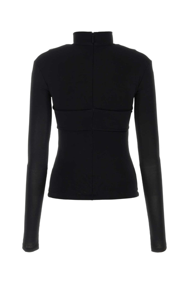 Ambush Black Stretch Viscose Top