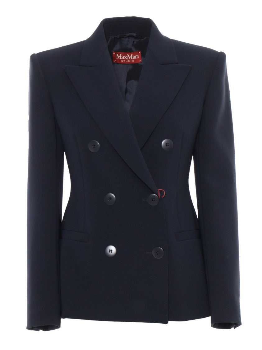 Max Mara Double-Breasted Tailored Jacket With Structured Silhouette