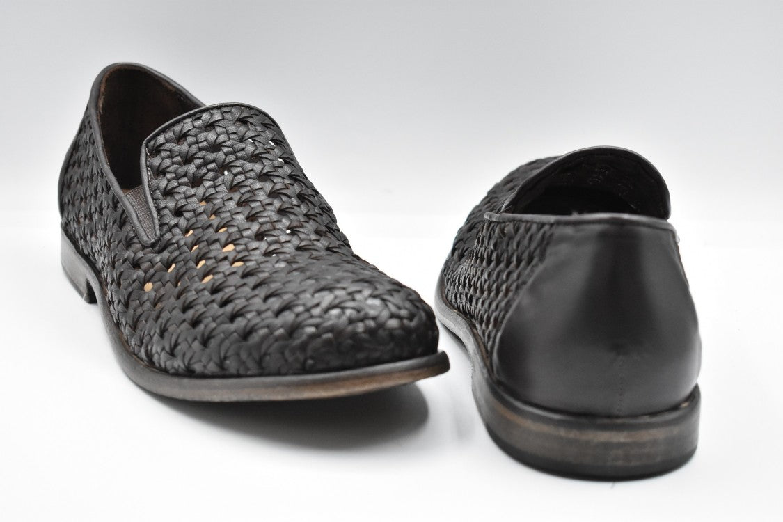 Ernesto Dolani Perforated Brown Low-Cut Moccasin Shoes