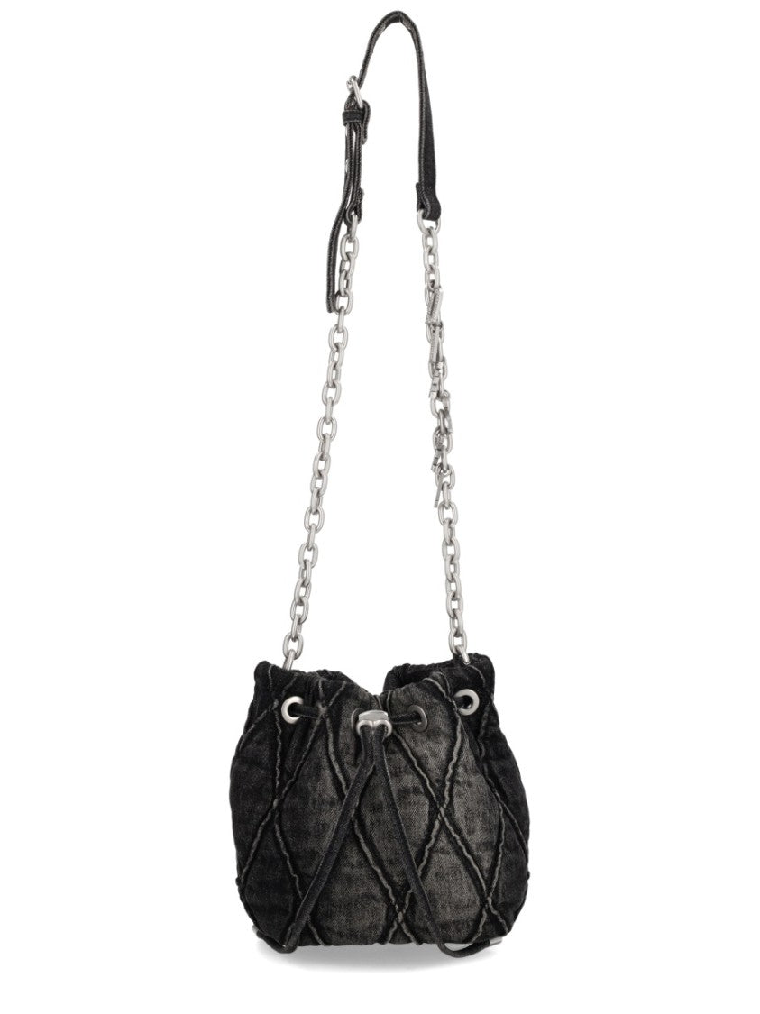 Diesel Quilted Charm-D Bucket S Bag