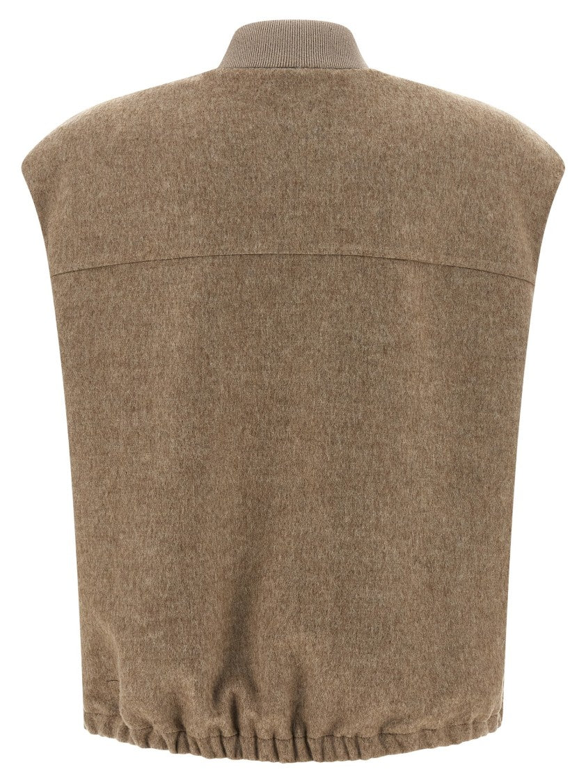 Brunello Cucinelli Shiny Zipper Pull' Vest