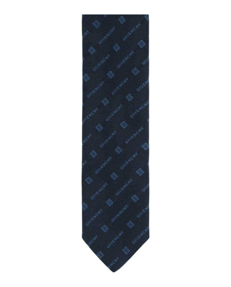 Givenchy Diagonal Logo Silk Tie