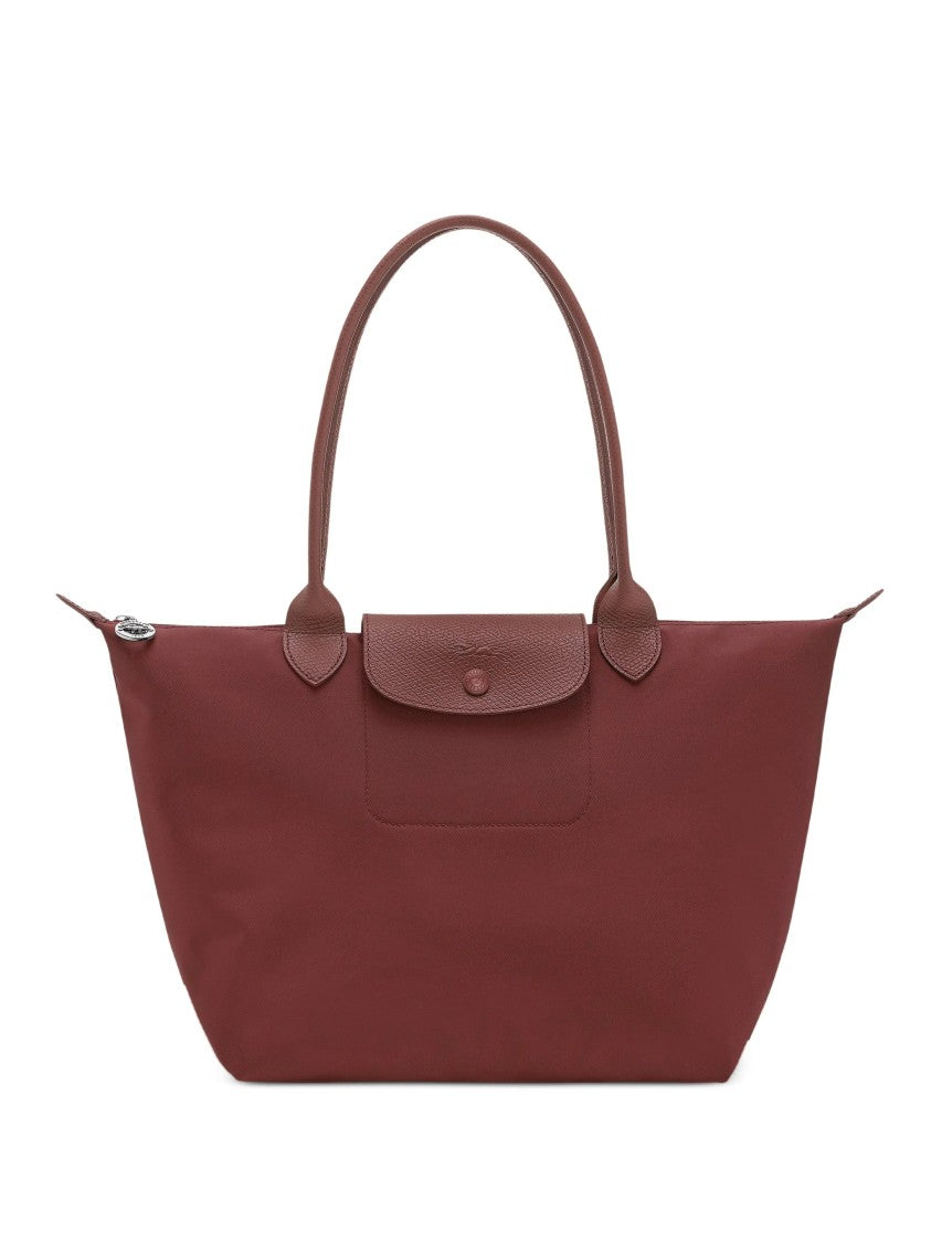 Longchamp Medium Trapezoidal Tote Bag With Smooth Fabric
