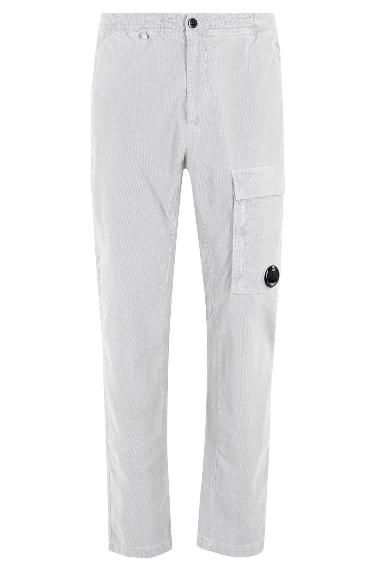 C.P. Company Ribbed Cargo Pants With Maxi Side Pocket