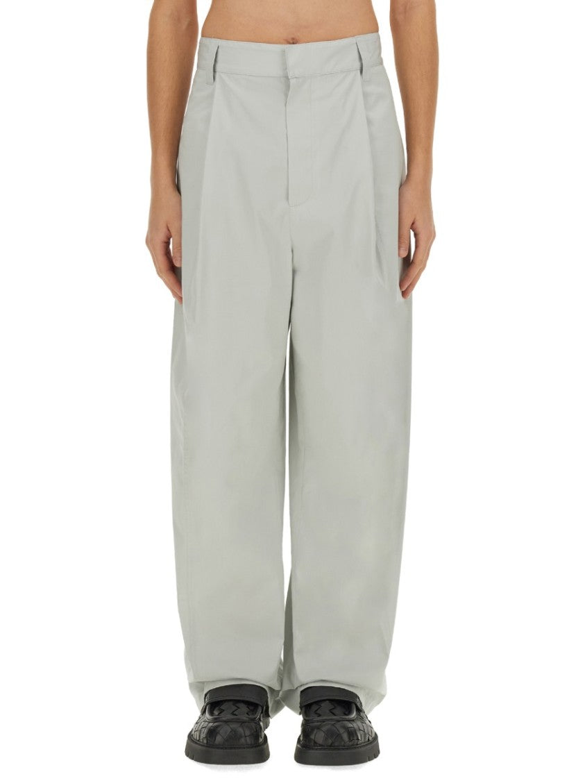 Bottega Veneta Tailored Silk And Cotton Blend Pants