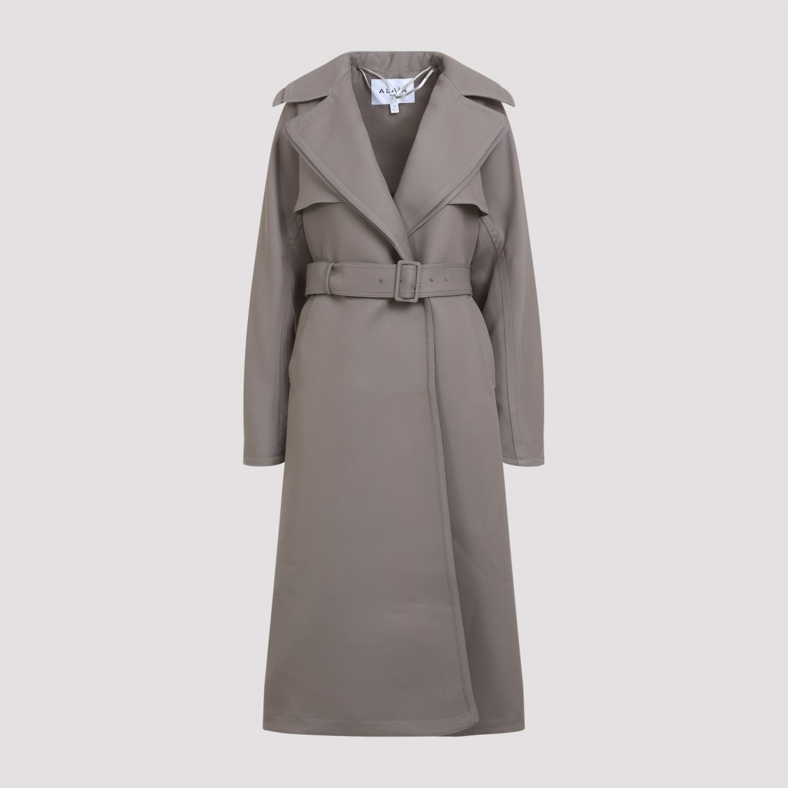 Alaïa Taupe Wool/Viscose Blend Tailored Coat