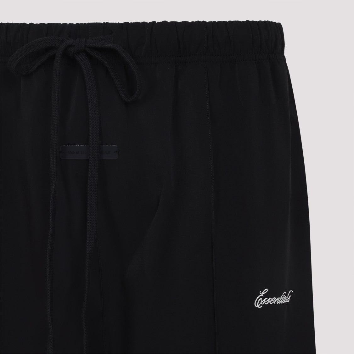 Fear Of God Jet Black Sporty Nylon Relaxed Track Pant