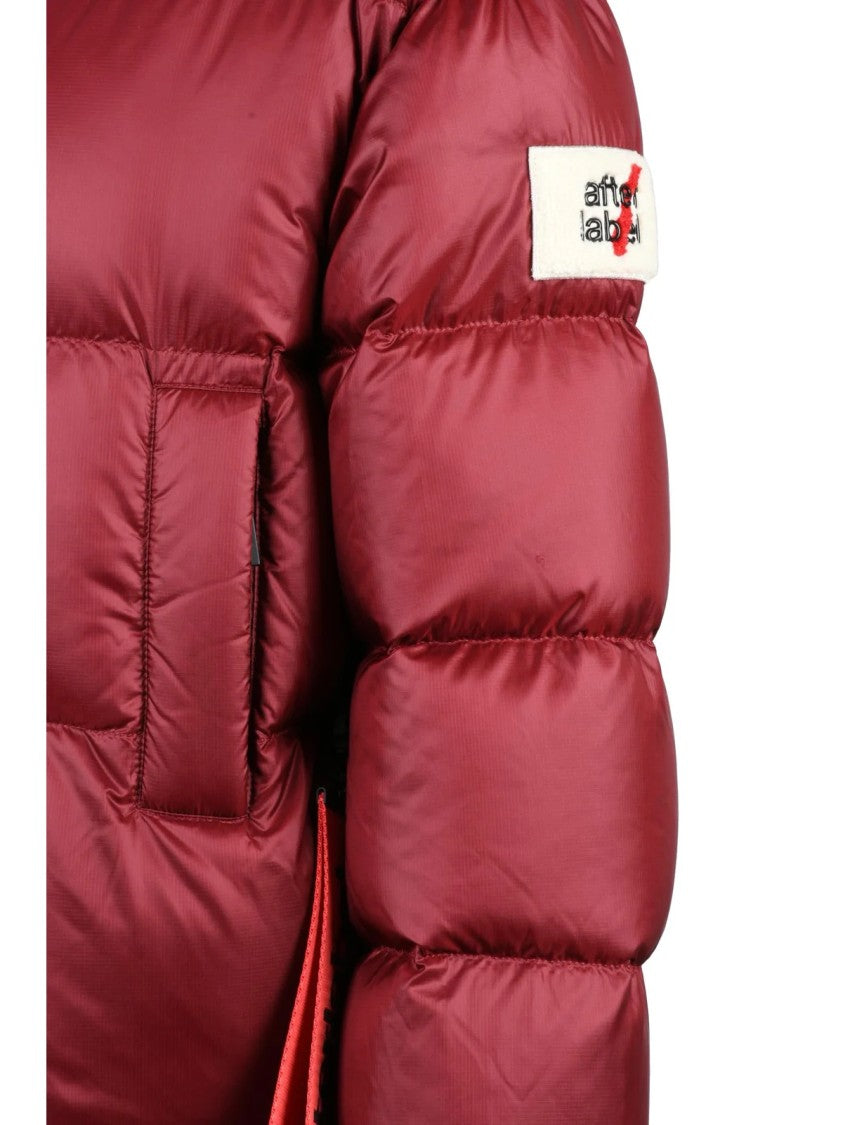 After Label Red Polyamide Down Jacket