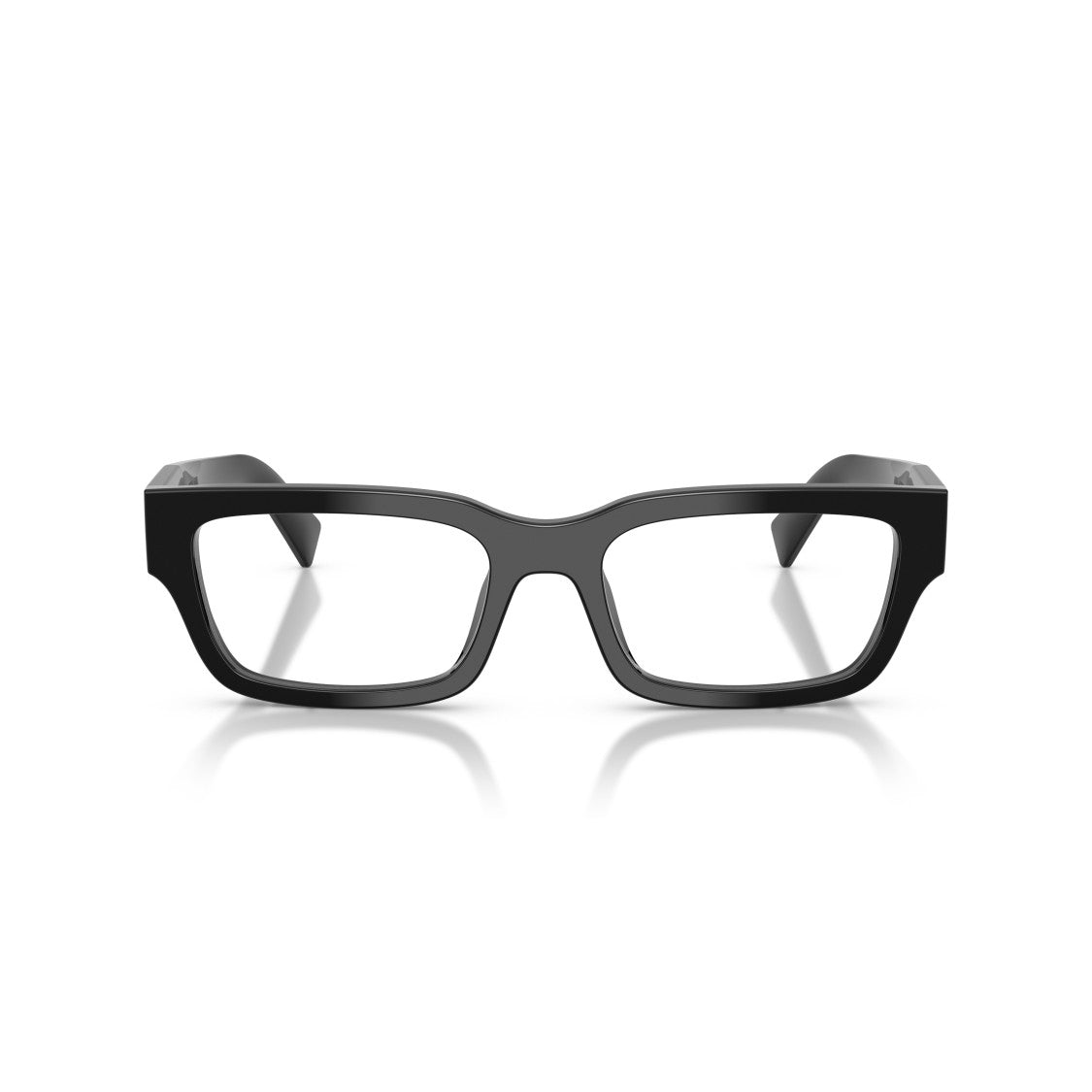 Prada 0Pr C02v Rectangular Black Acetate Sunglasses