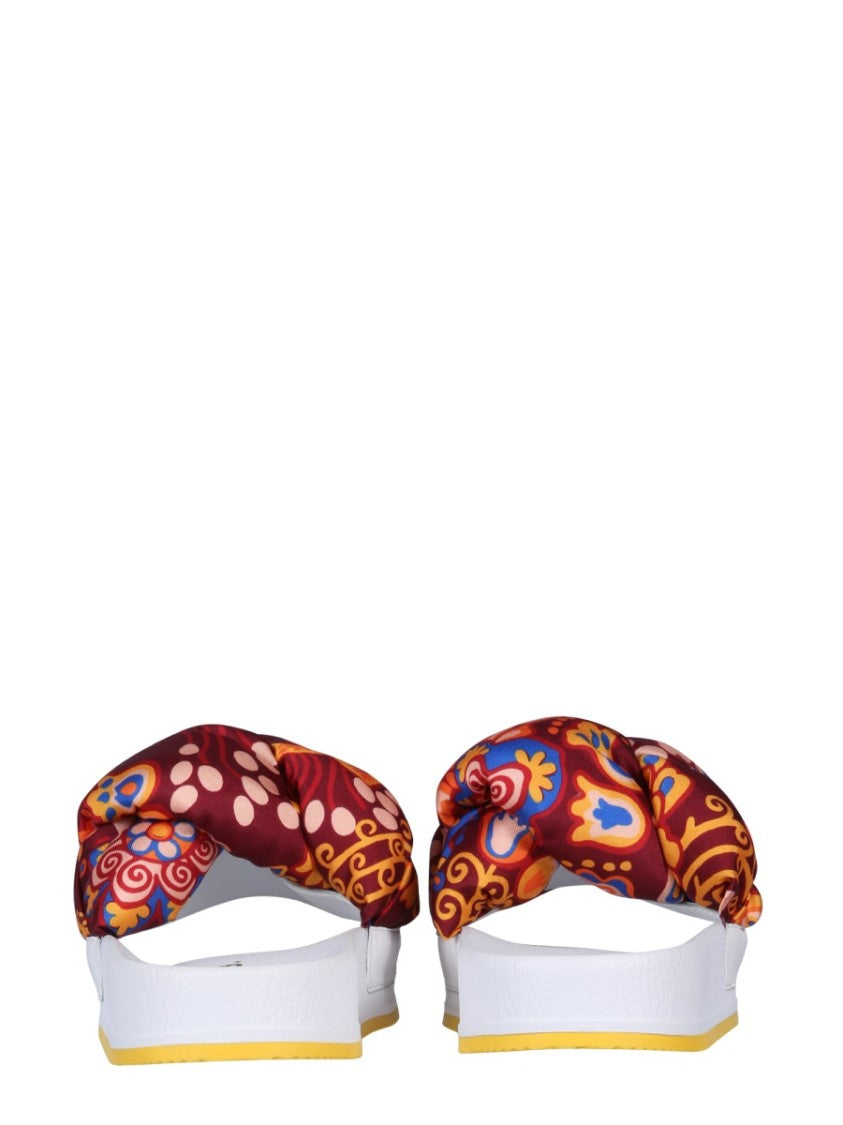 La Double J Braid Slide Sandals