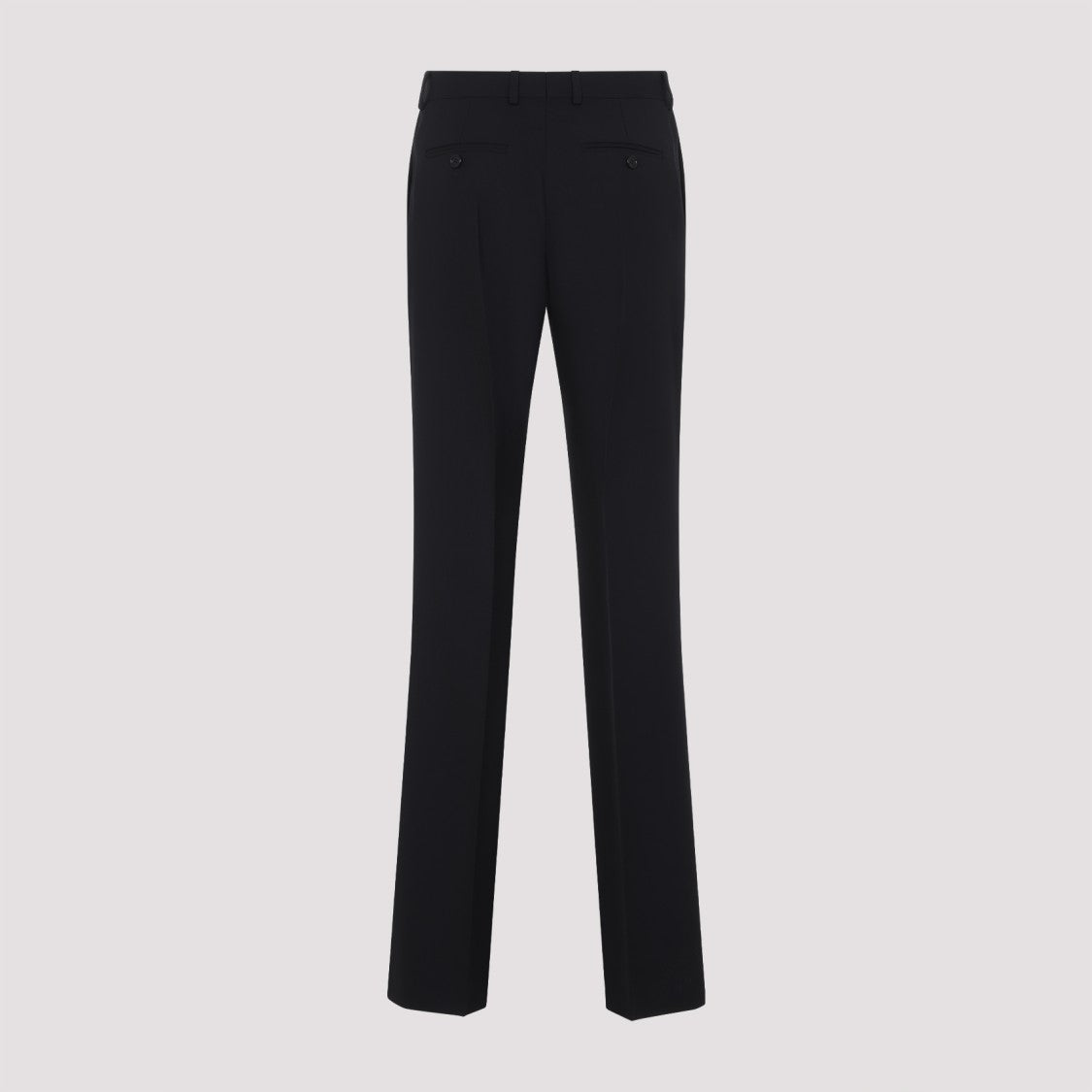 Celine Straight Hem Black Wool Pants