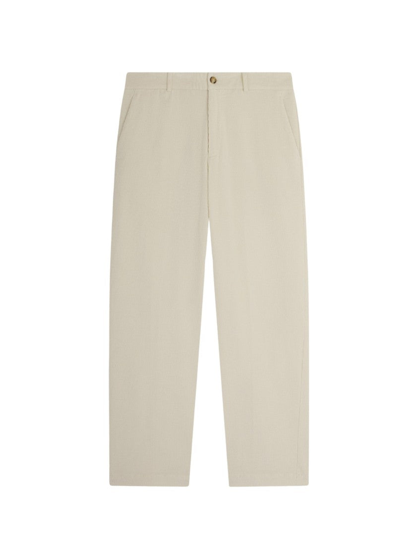 Ballantyne Butter Corduroy Wide-Leg Pants