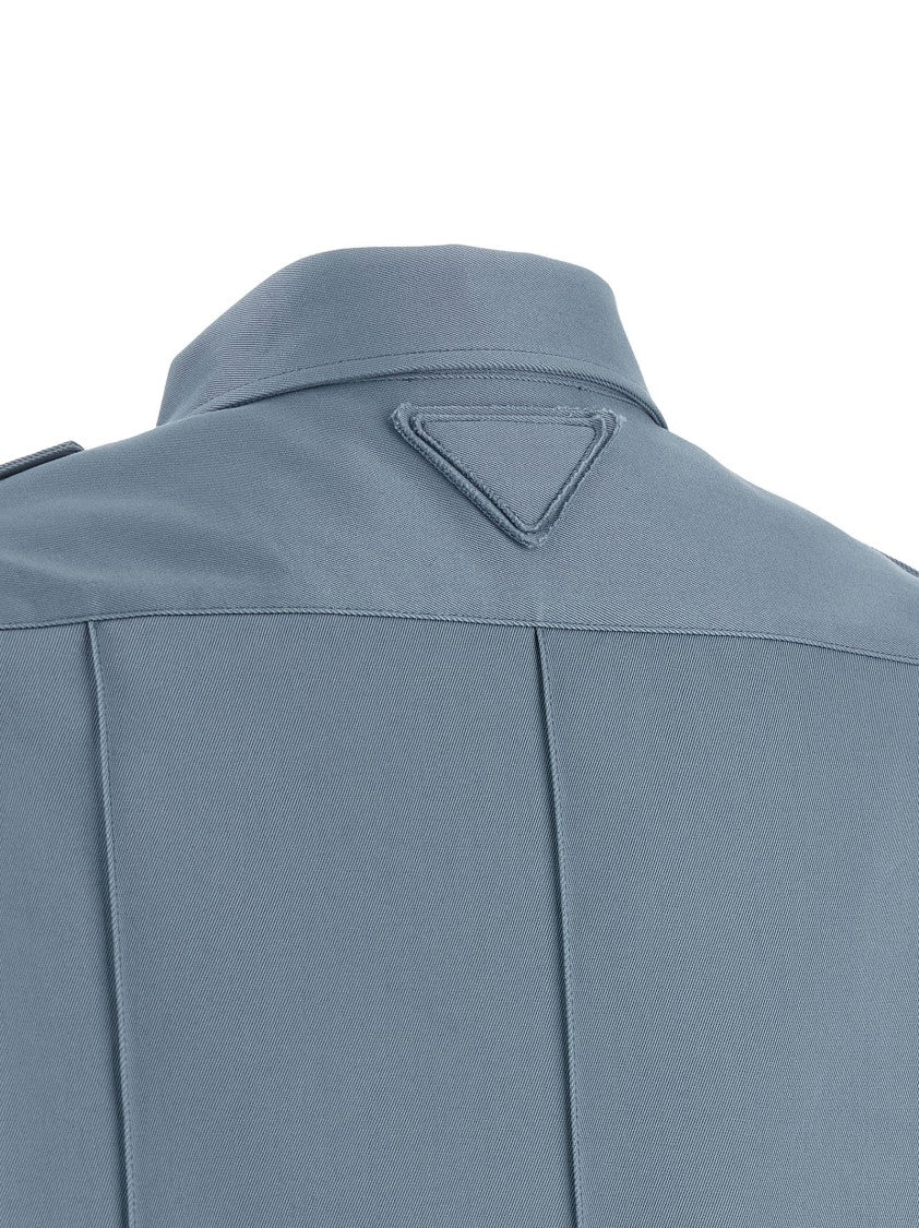 Prada Men’S Cotton Workwear Chino Shirt