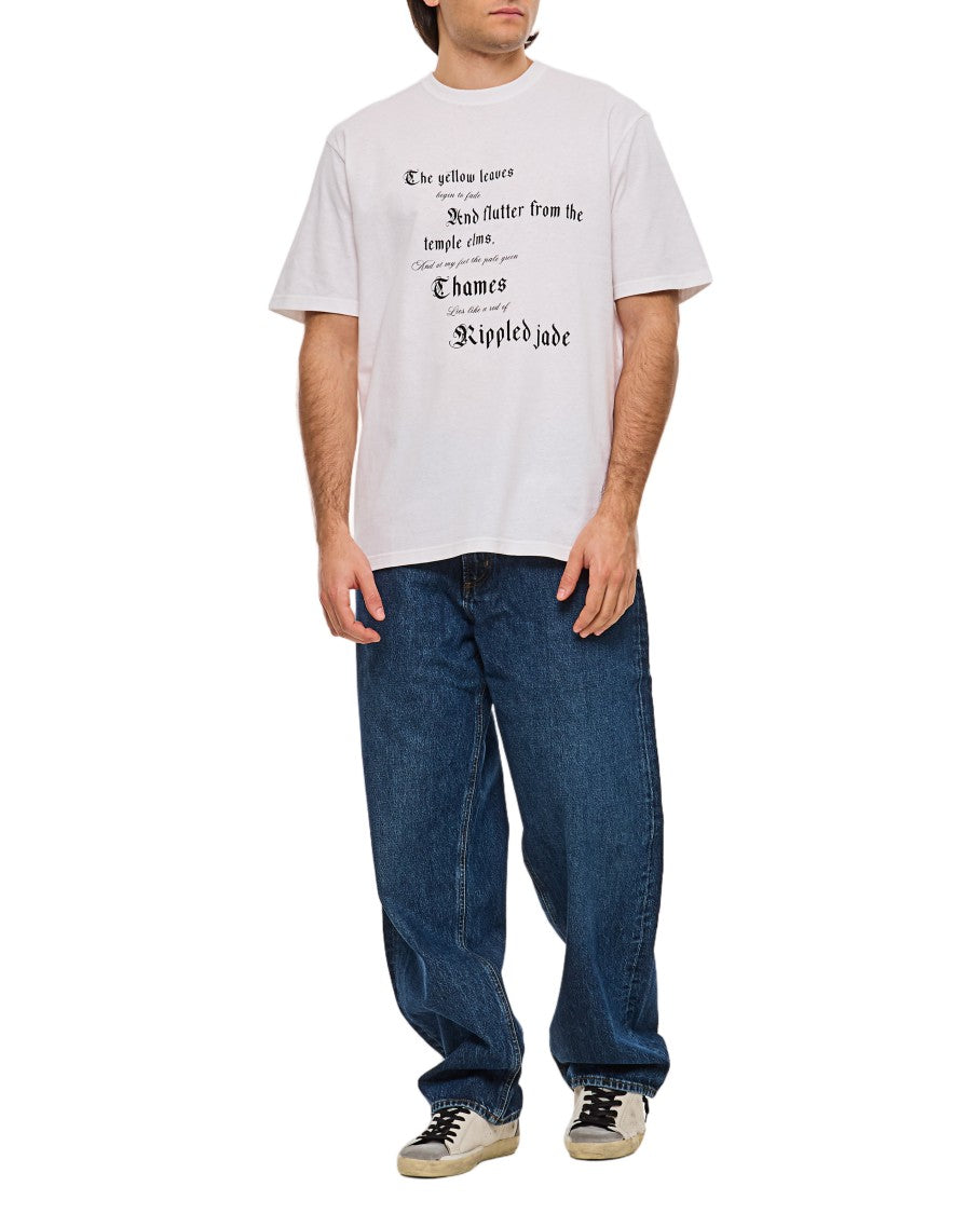 Alexander Mcqueen Relaxed-Fit Crew-Neck T-Shirt With Distinctive Print