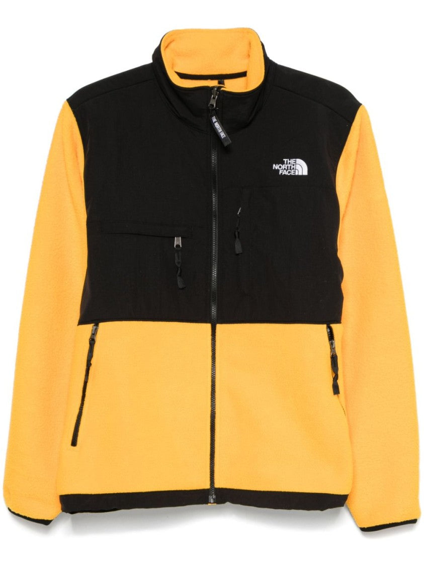 The North Face Panelled Fleece Jacket In Sunflower Yellow And Black