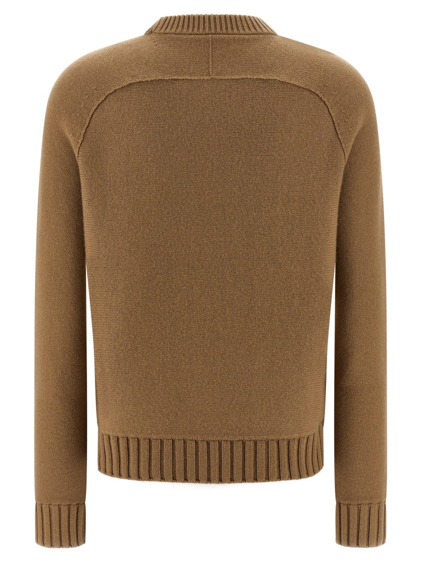 Gucci Crew Neck Wool-Cashmere Blend Sweater