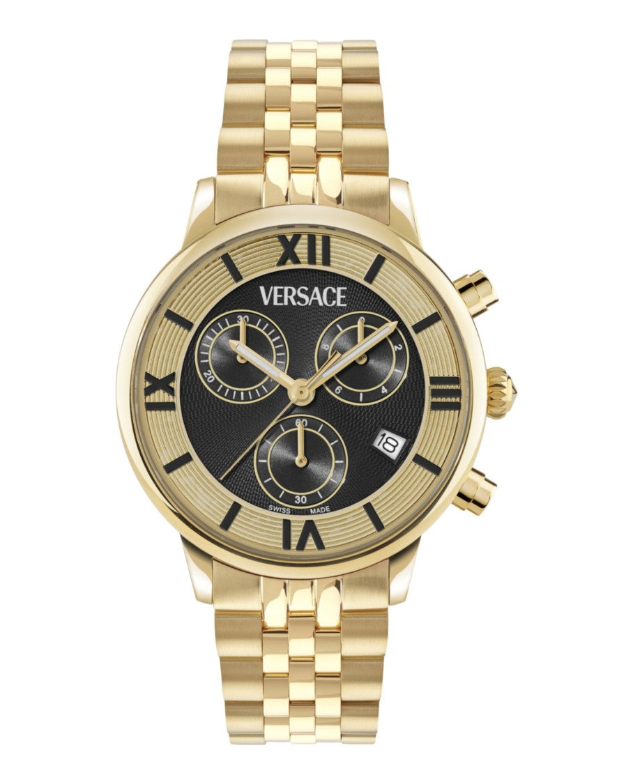 Versace Classic Round Chrono Bracelet Watch