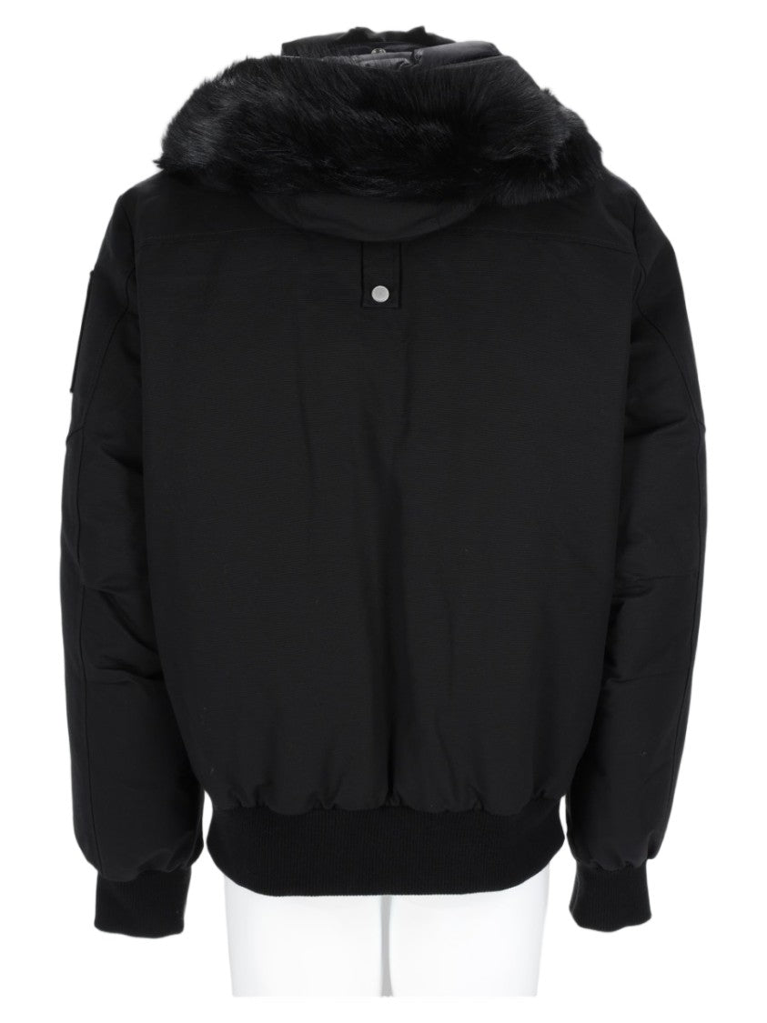 Moose Knuckles Sleek Detachable Hood Nylon-Blend Sports Jacket