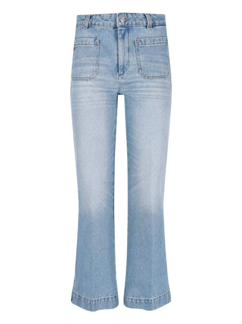 Victoria Beckham Celine Bootcut Jeans – Light Blue
