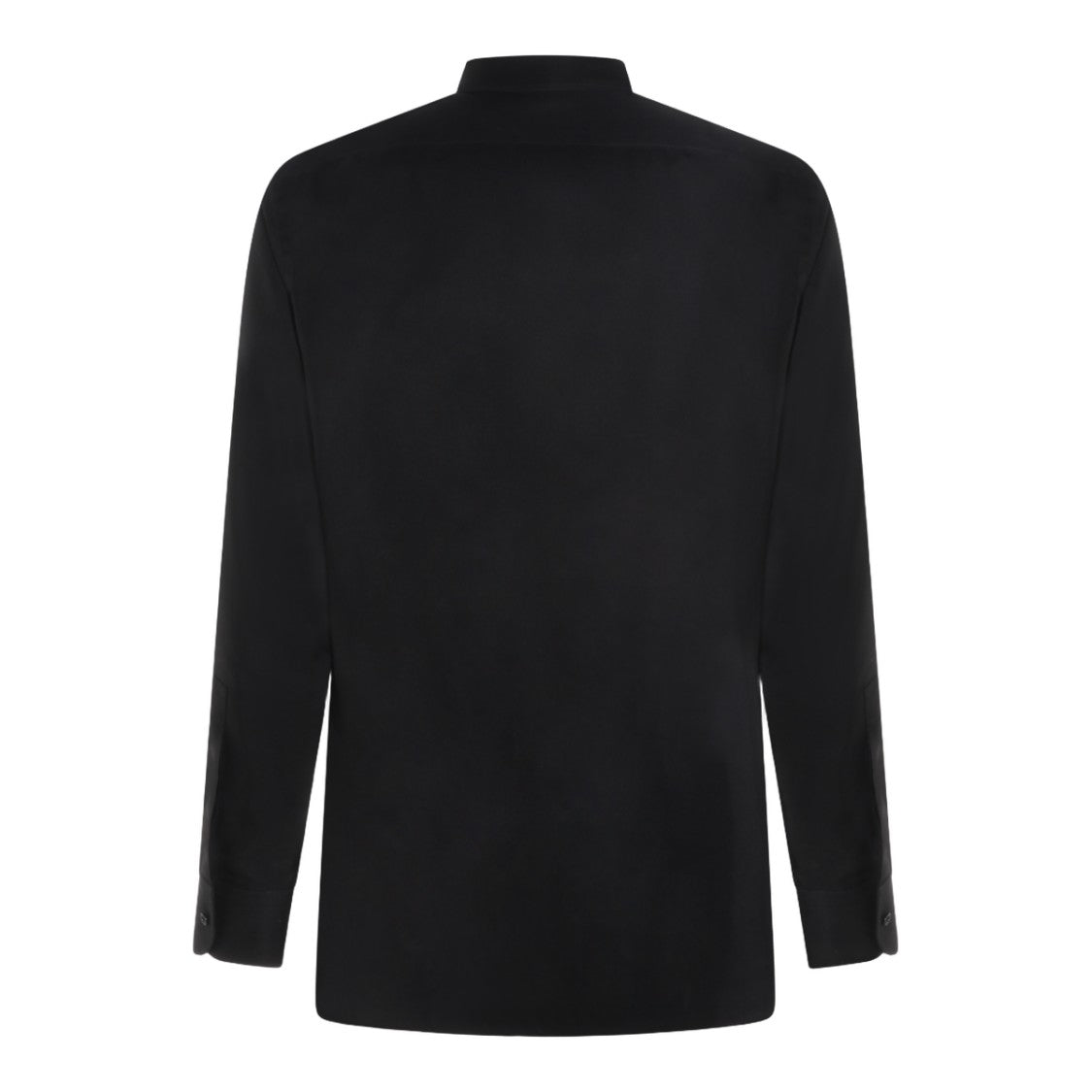 Tom Ford Long-Sleeved Black Shirt With Concealed Button Placket