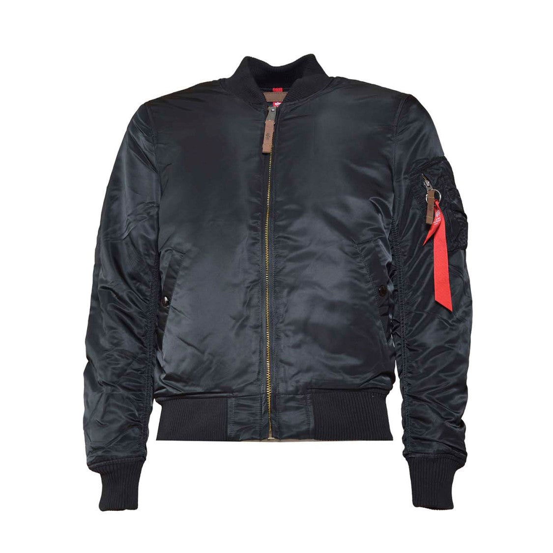 Alpha Industries Ma-1 Vf Short Padded Bomber Jacket In Black