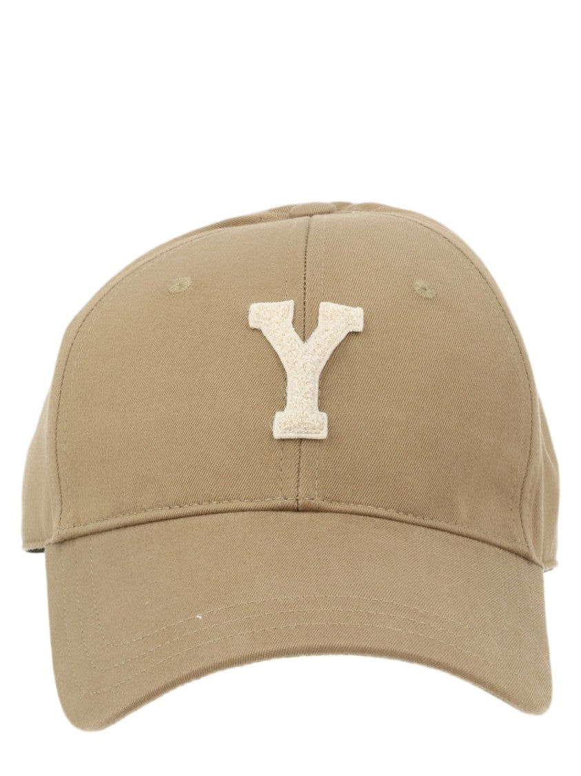 Saint Laurent Brown Cotton Baseball Cap
