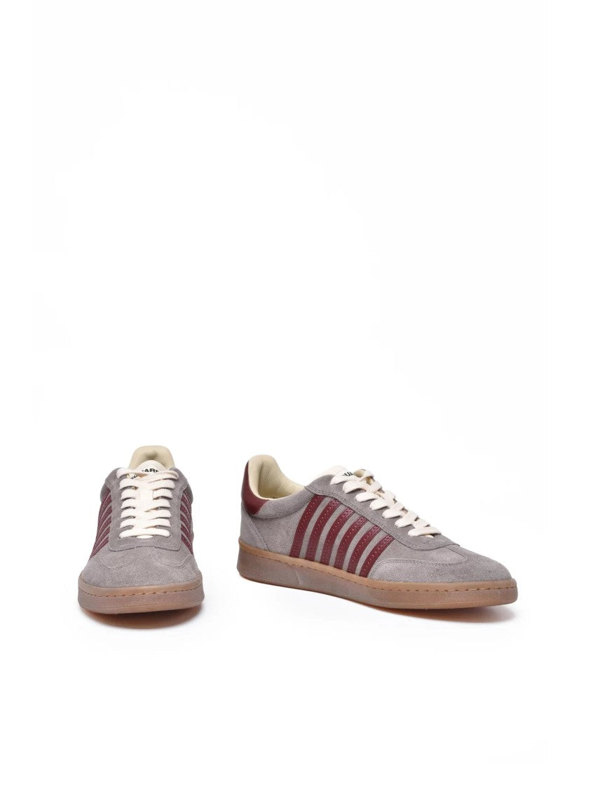 Dsquared2 Grey Leather Suede Sneakers